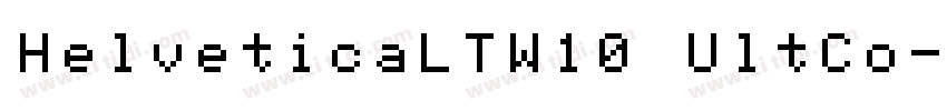 HelveticaLTW10 UltCo字体转换